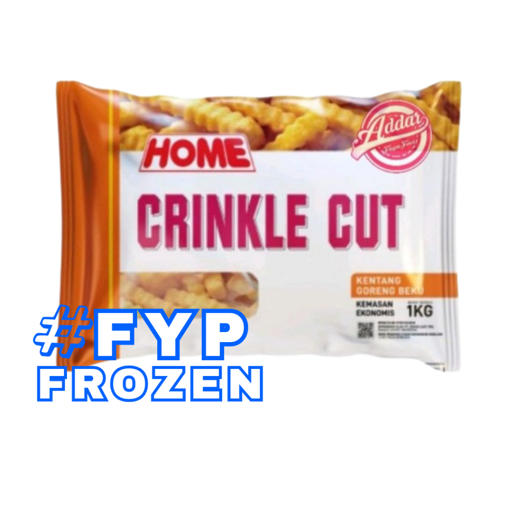 KENTANG GORENG CRINKLE CUT 1KG HOME/FRENCH FRIES KENTANG GORENG FROZEN