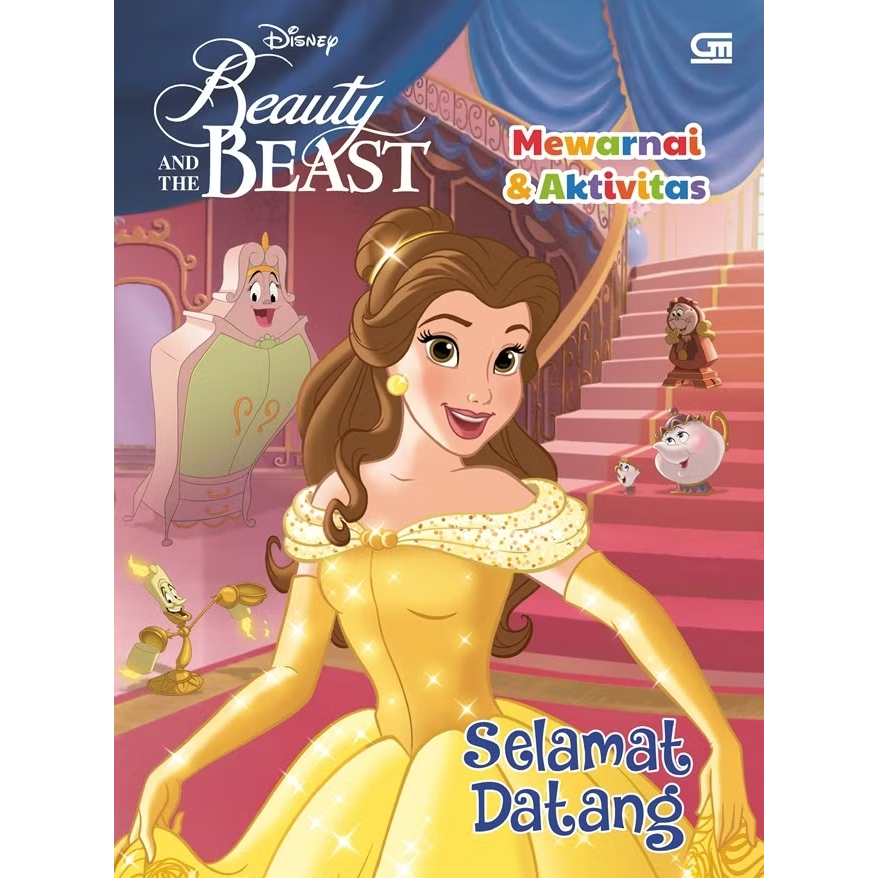 Buku Mewarnai dan Aktivitas Disney Princess Beauty And The Beast / Belle