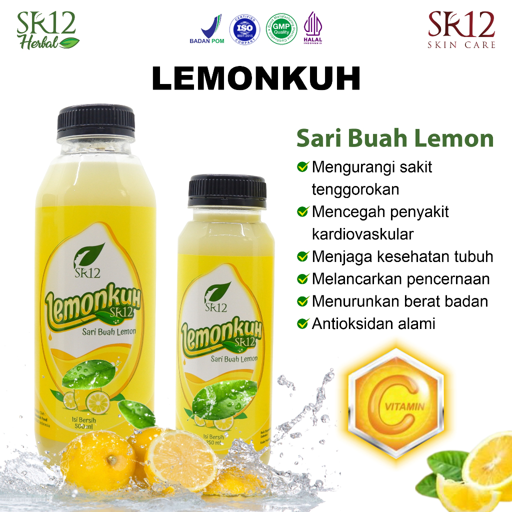 

Lemonkuh SR12 Herbal Sari Buah Lemon Asli Minuman Herbal Daya Tahan Tubuh dan Diet Alami 250ml 500ml