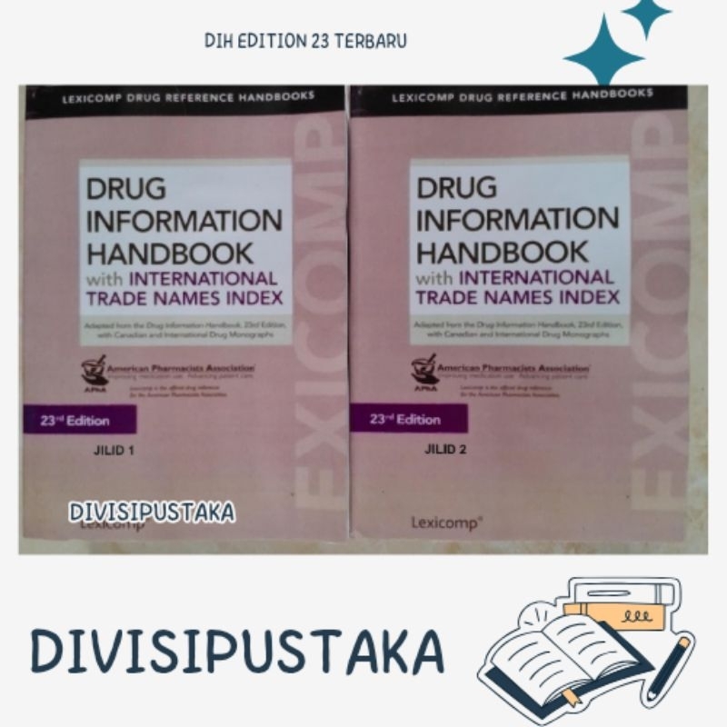 BUKU DIH DRUG INFORMATION HANDBOOK EDITION 23 TERBARU
