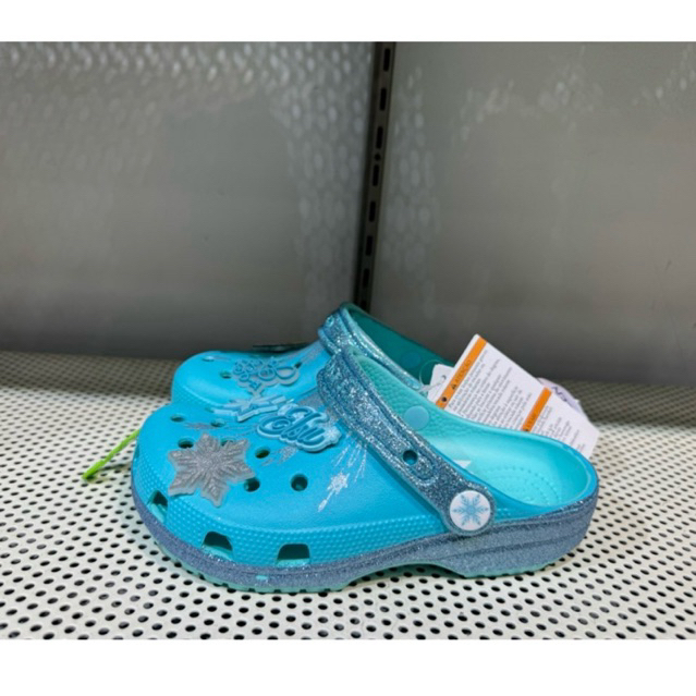CROCS CLASSIC KIDS ELSA FROZEN ORIGINAL(free tas crocs+include jibbitz)