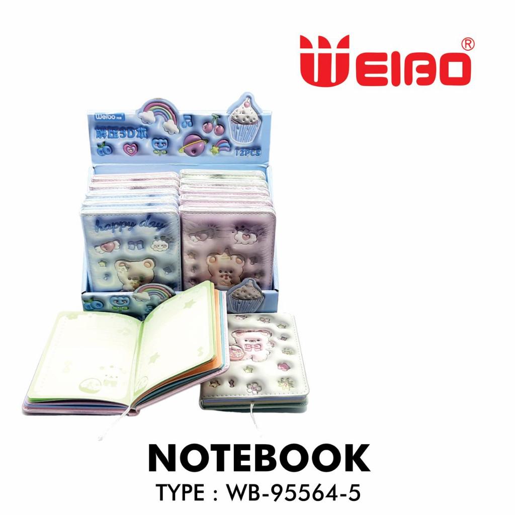 

WEIBO Notebook TYPE WB-95564 / Buku Diary Aesthetic Buku Catatan Buku Notes Kecil Notebook