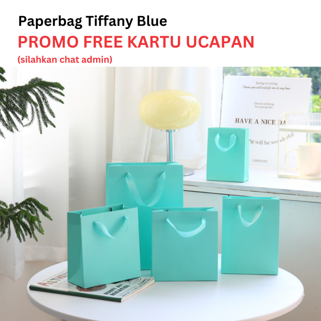 

Paper Bag Tiffany Blue Kantong Kado Bingkisan Hadiah Goodie Bag Paperbag Tas Spunbond