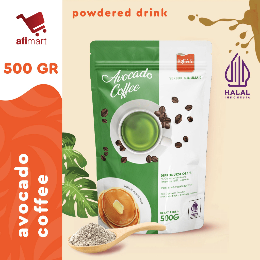 

Kreasi Bubuk Avocado Coffe 500gr / Minuman bubuk rasa Kopi Alpukat