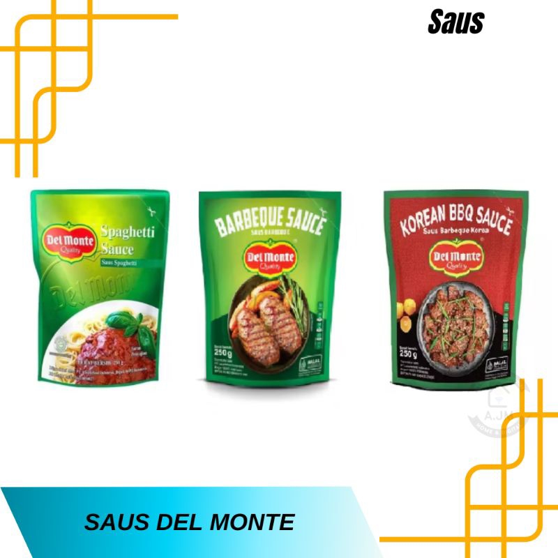 

Del Monte Saus Barbeque Saus Lada Hitam Black Pepper Spaghetti Sauce 250 gram