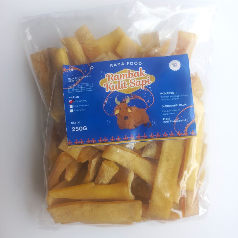 

Kerupuk Rambak sapi gurih mentah 250 gram