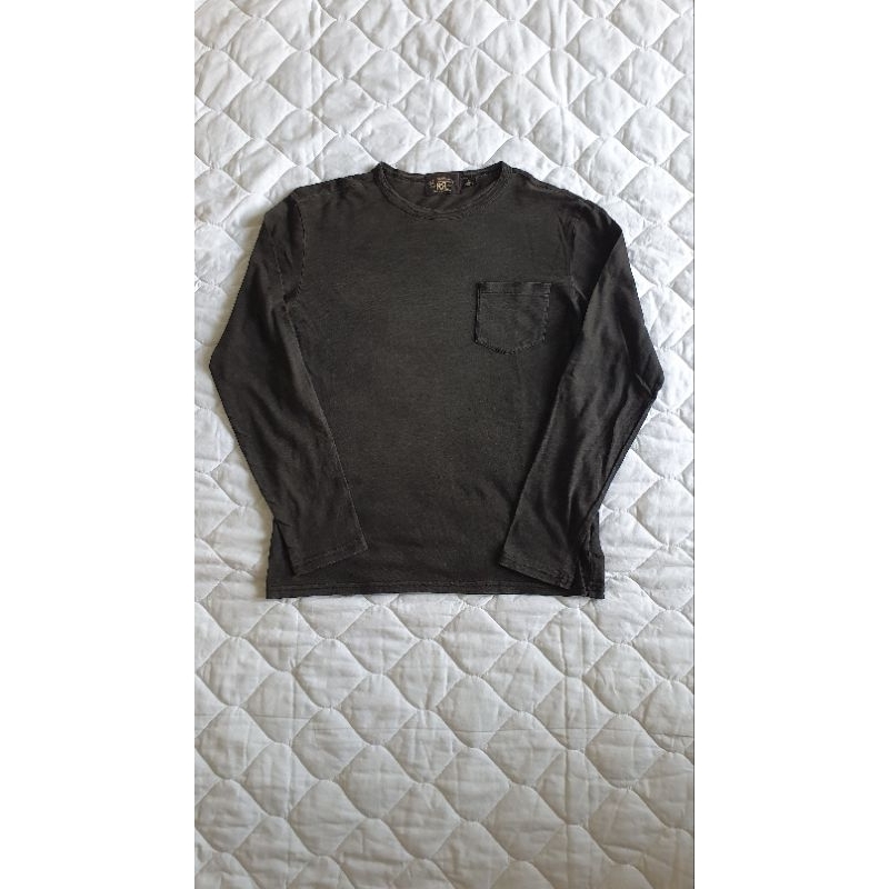 Ralph lauren double RRL black vintage feel long sleeve sweatshirt size S original / t-shirt baju len