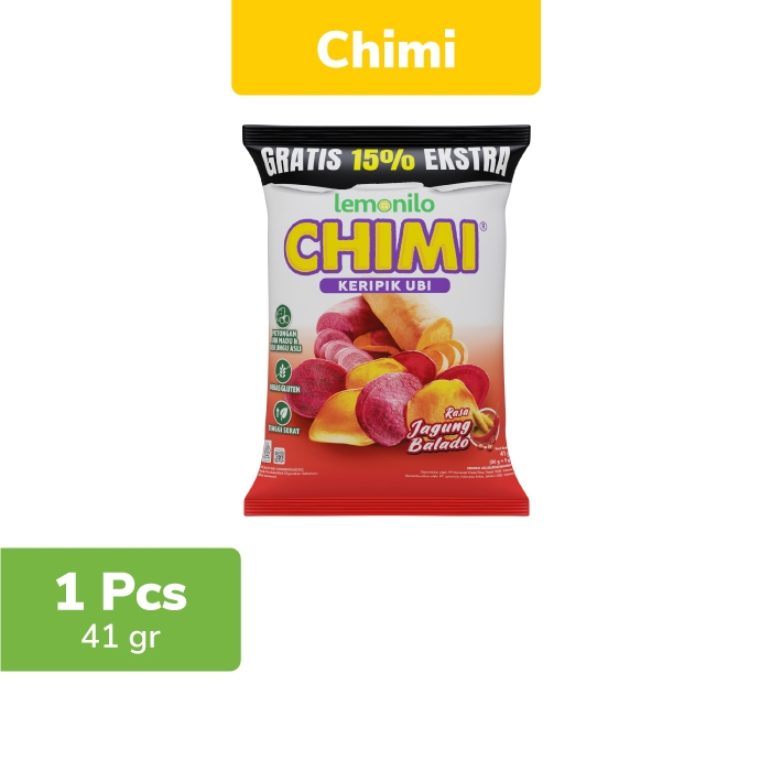 

Lemonilo Chimi Keripik Ubi Jagung Balado 41g