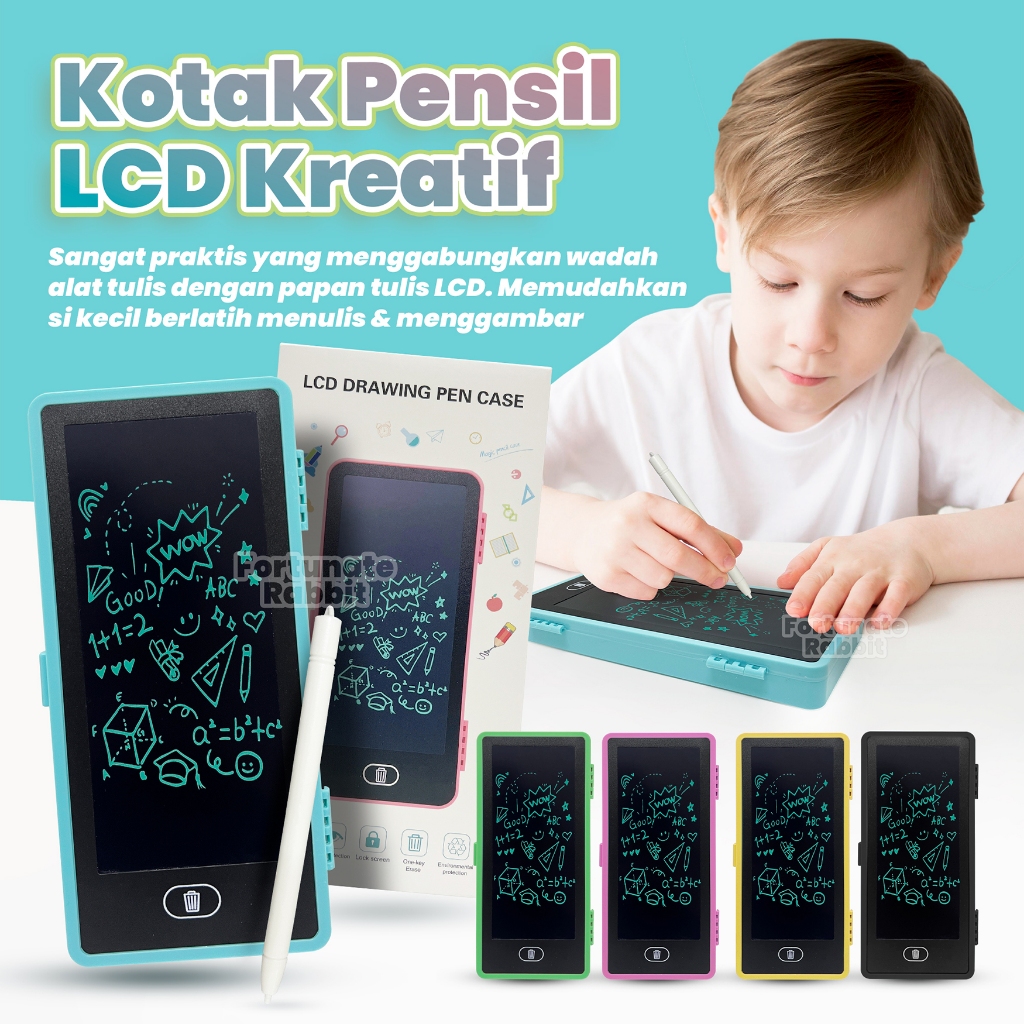 

(SR) Drawing Box Kotak Pensil Dan Papan Coret Kreatif Anak Dengan Digital Pad Edukasi