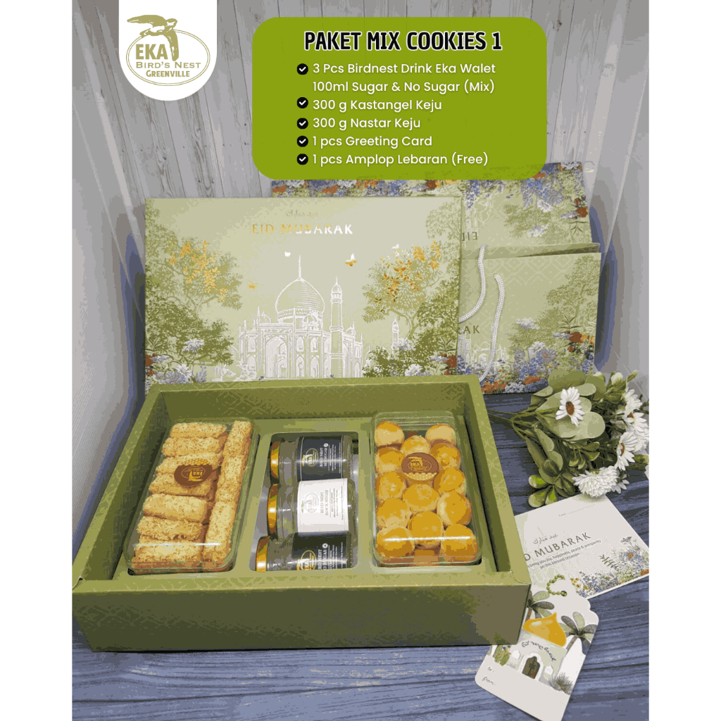 

Paket hempers lebaran - Berdnest drink mix cookies