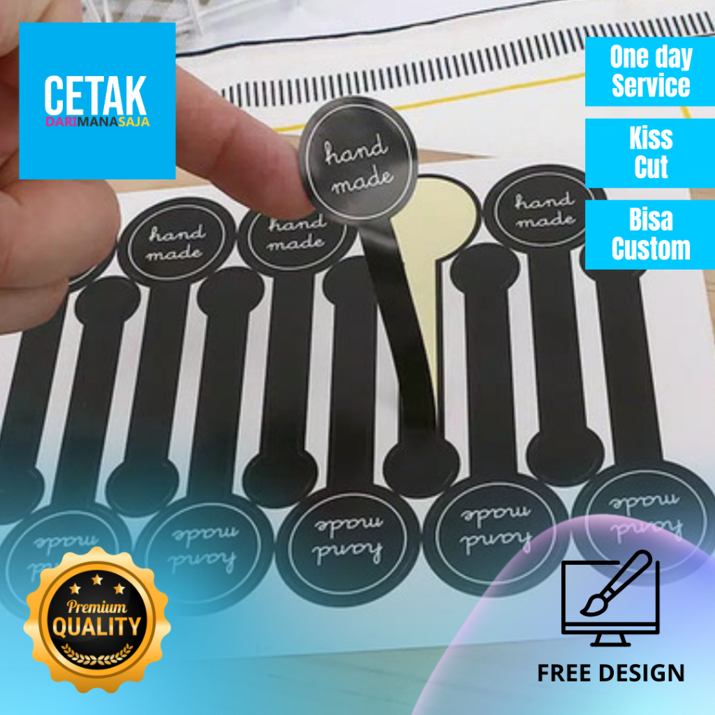 

STIKER SEGEL / STIKER LABEL / STIKER BOTOL / STIKER TOPLES / STIKER KEMASAN / STICKER PERLEMBAR