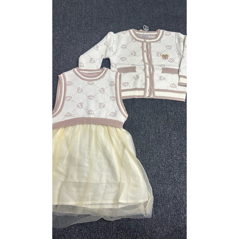 DRESS CARDIGAN ANAK CEWEK TEENIE WEENIE