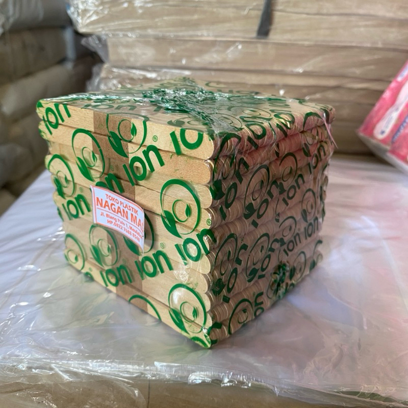 Stik Es Krim Prakarya Kayu isi 500 Pcs ION / Stick Ice Cream / Premium Kerajinan Polos