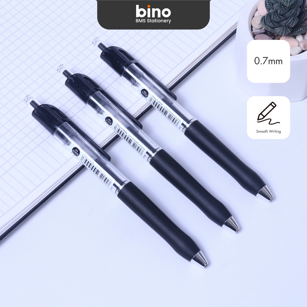 

[BMS Bekasi] Bantex Pulpen Pena / Gel Pen 0.5 mm Ultra-Smooth Ink Soft Rubber Grip Satu Set BG1011