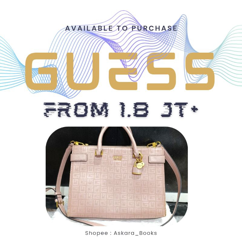 Tas Branded Tas Guess Original Wanita - Atene Society Satchel