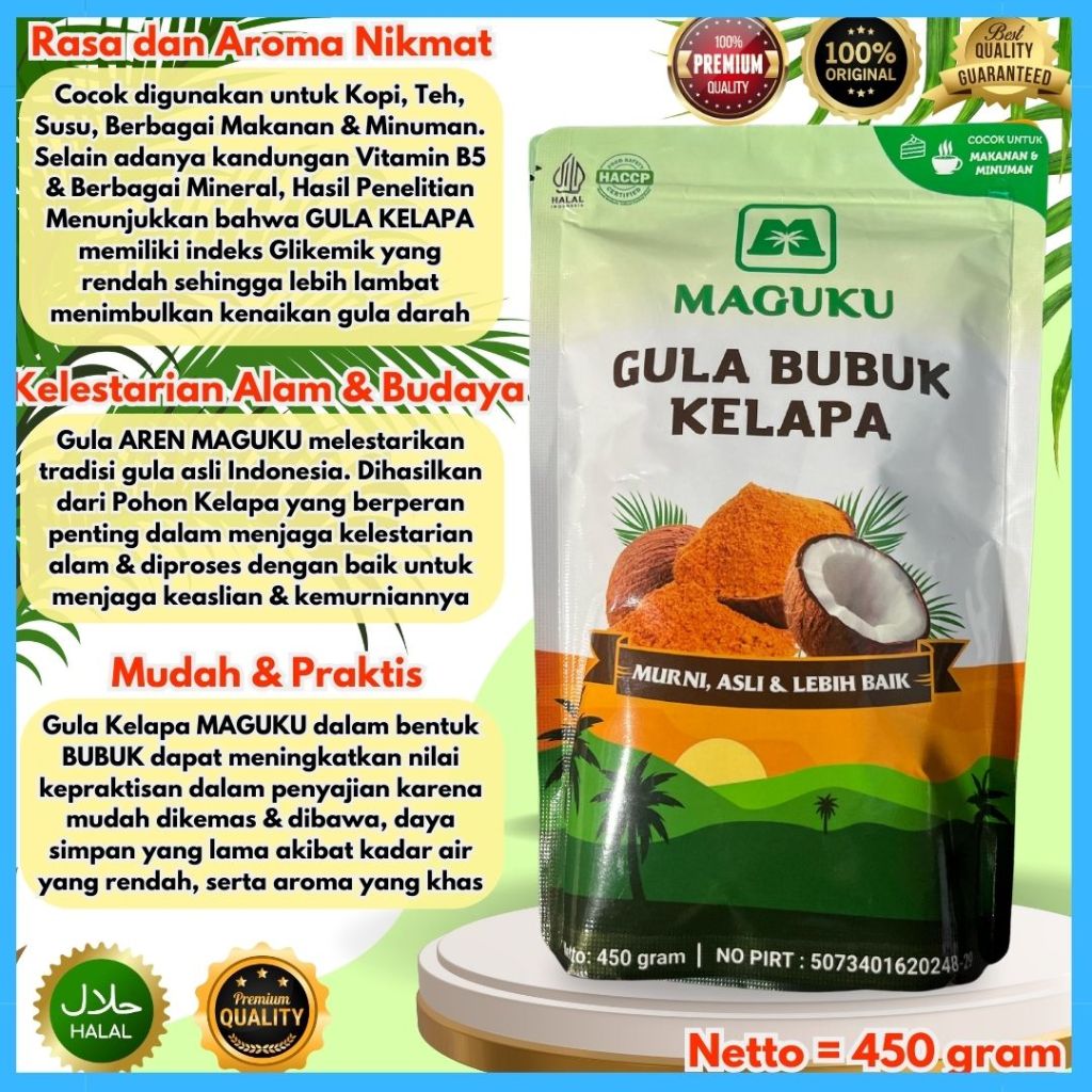 

GULA BUBUK KELAPA PREMIUM QUALITY, GULA BUBUK KELAPA ASLI 100% KUALITAS PREMIUM