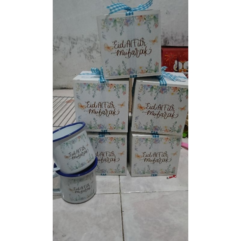 Hampers Lebaran / Gelas Enamel / Hampers Enamel / Hampers Idul Fitri / Hadiah Lebaran / Hampers Cust