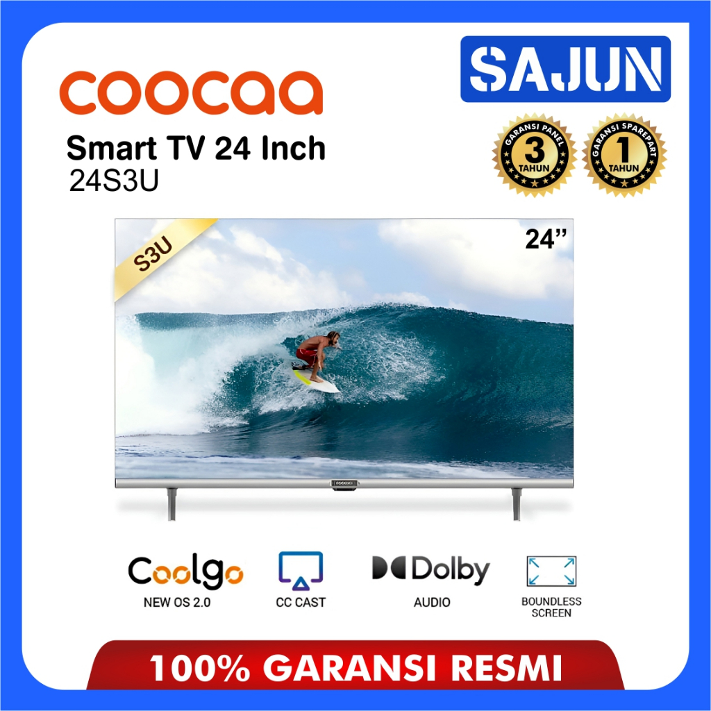 COOCAA LED Smart TV 24 Inch Digital 24S3U OS Coolita