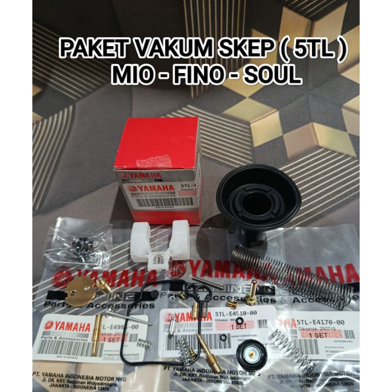 PAKET ISI KARBU SKEP + DIAGRAM + PELAMPUNG + REPAIRKIT ( 5TL ) YAMAHA MIO SMILE MIO SPORTY FINO LAMA