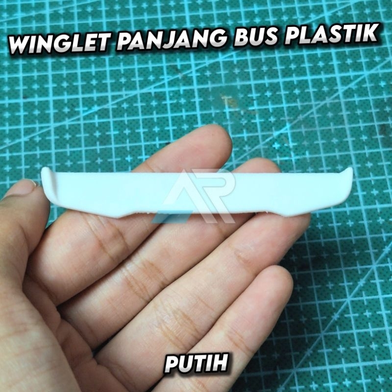 winglet panjang miniatur bus plastik