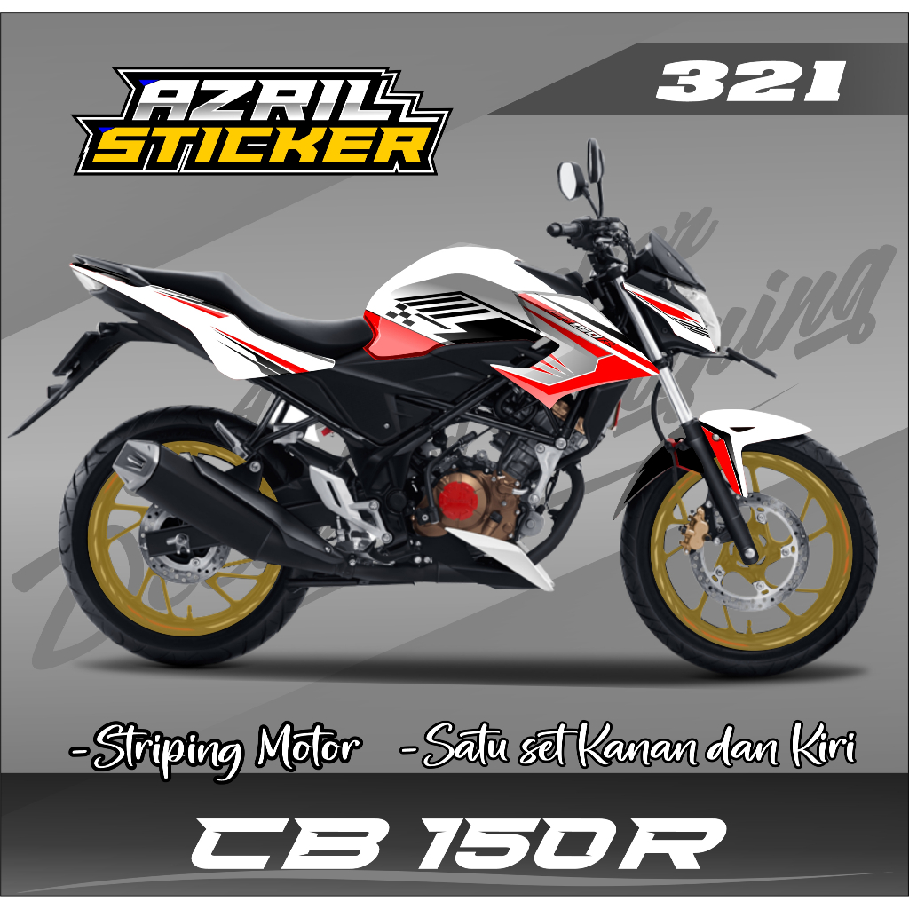 Decal Sticker Full Body CB150R Facelift 2015-2018 V2 Ful Blok - Dekal CB150R New Az 321