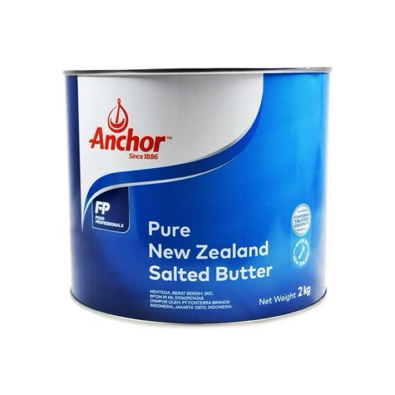

Anchor Salted Butter 2kg - Mentega Asin Kaleng New Zealand