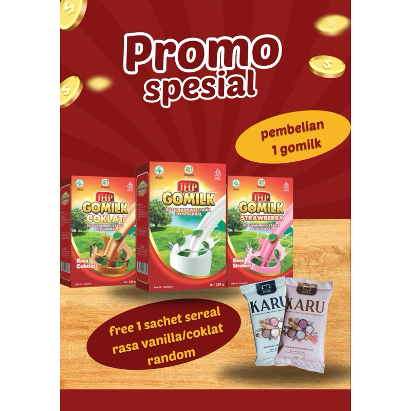 

SSS Susu Kambing Gomilk 200 gr Etawa Murni Herbal Bpom