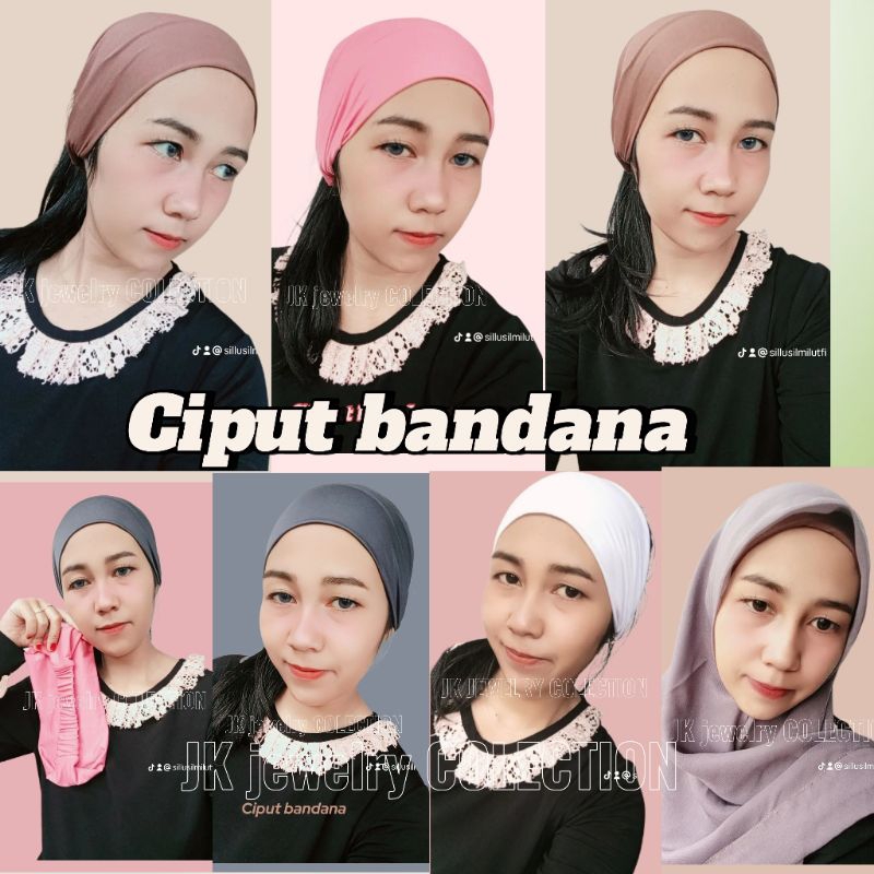Ciput spandek Ciput kerudung,CIPUT BANDANA BANDO