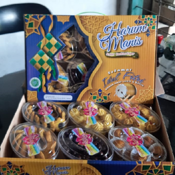 

Promo Paket Kue Kering Hampers Lebaran Idul Fitri Oval Isi 6 Harum Manis