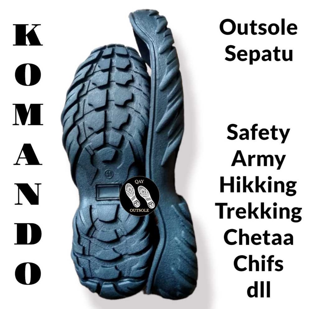 KODE M29D Outsole sepatu safety alas sepatu cheetah polri tni king pdl patwal dari karet asli anti s