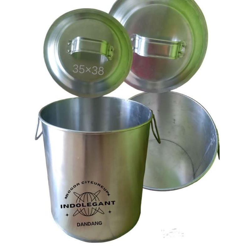 Dandang bubur ayam, bubur kacang ijo, alumunium dan stenlis