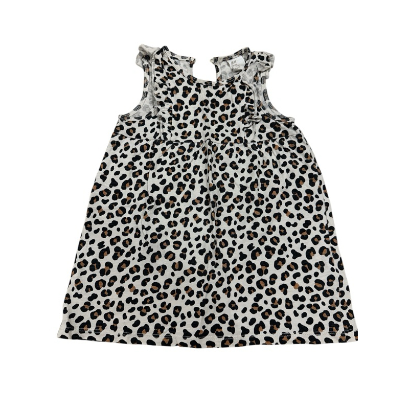 PRELOVED - H & M dress anak bayi perempuan motif Leopard size 9-12M
