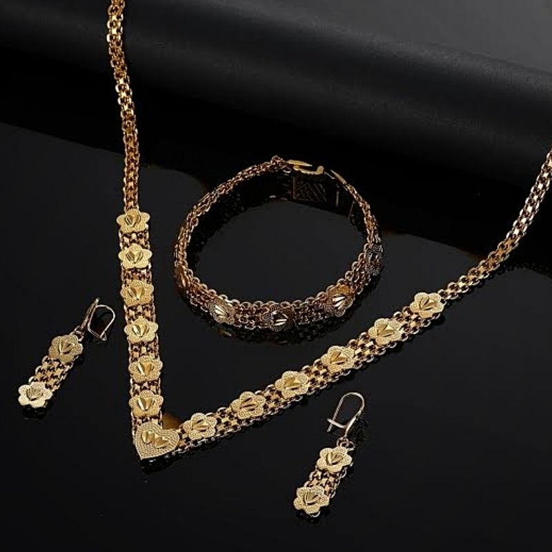 Set perhiasan wanita gold 17k