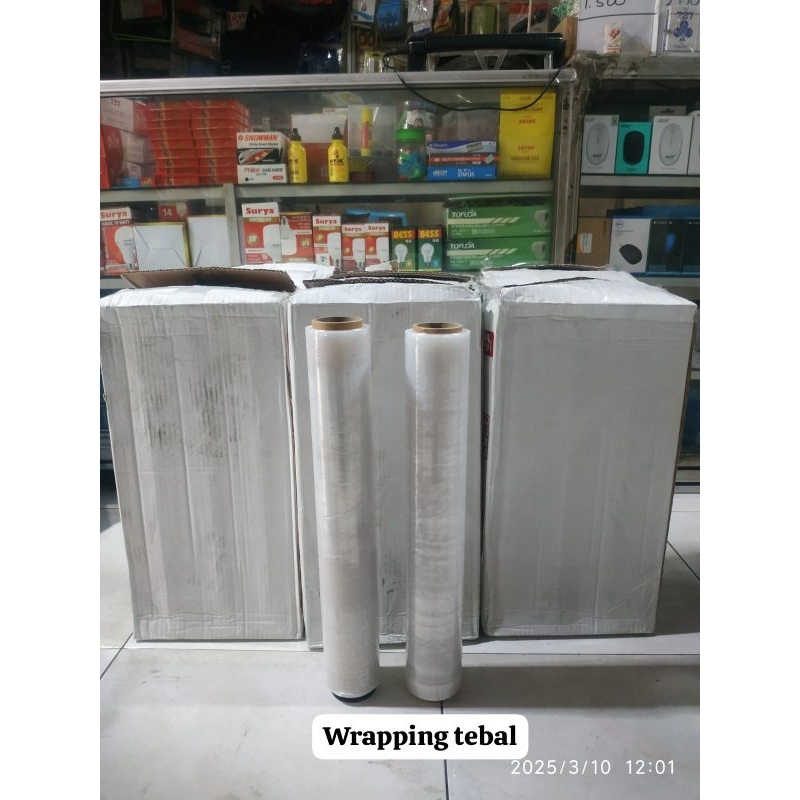 

plastik wrapping 50 cm x 150meter putih # RW
