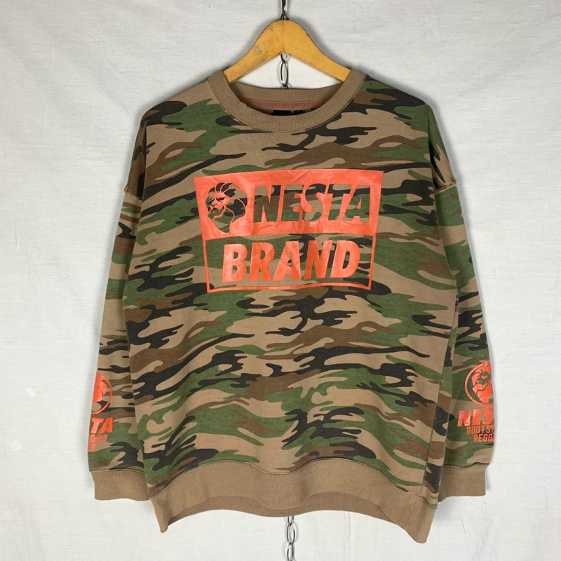 Nesta Brand Japanese Brand Camo Sweatshirt Crewneck