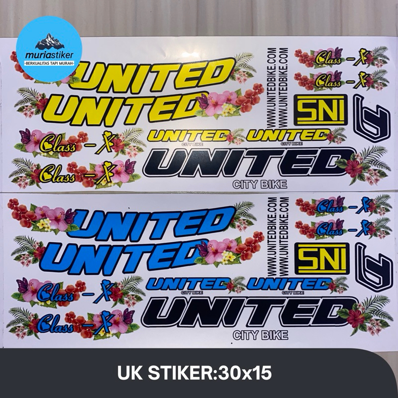 

Stiker Stripping Sepeda Mini United Class X