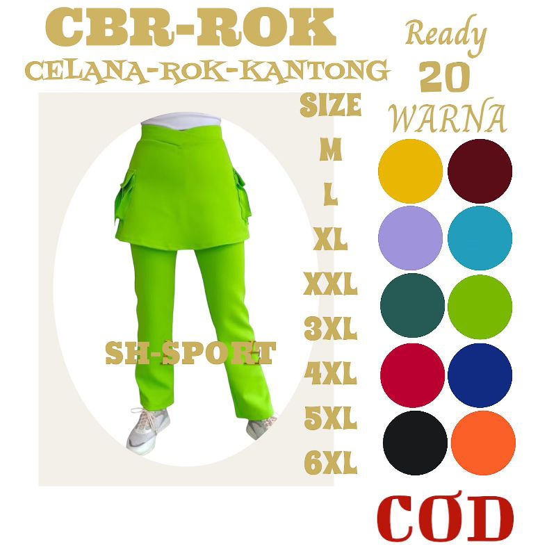 [COD](promo)[CELANA ROK KANTONG]>celana senam wanita || celana olahraga || bawahan olahraga || celan