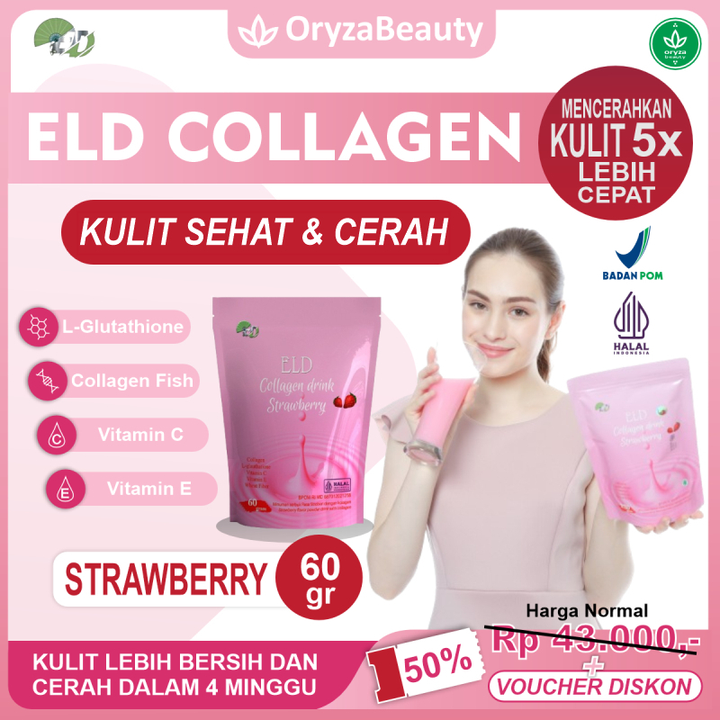 ELD Collagen Drink Pemutih Tubuh Minuman Kolagen dan Pelangsing BPOM