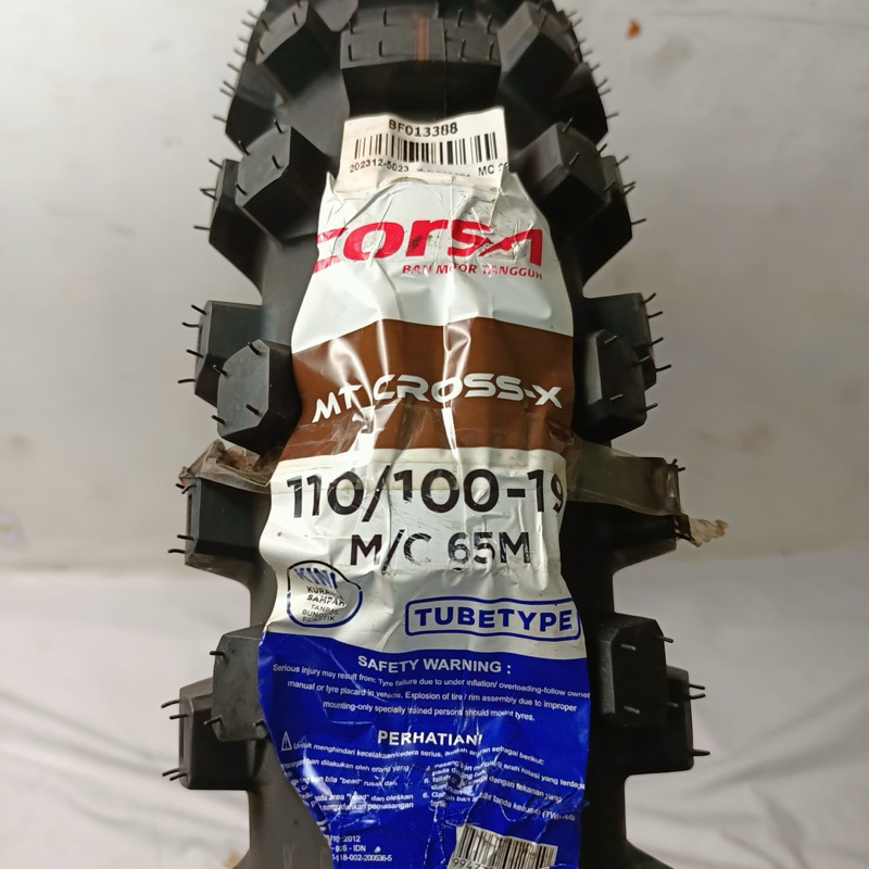(TERMURAH) BAN TRAIL OFFROAD CORSA MT CROSS X 110/100-19 RING 19 BARU 100% DAN ORIGINAL TERABAS DLL