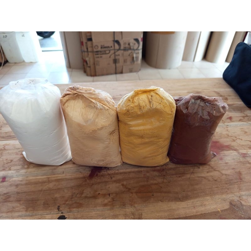 Yellowmarket Oker Dempul Kayu Bubuk 1 Kg Berbagai Warna