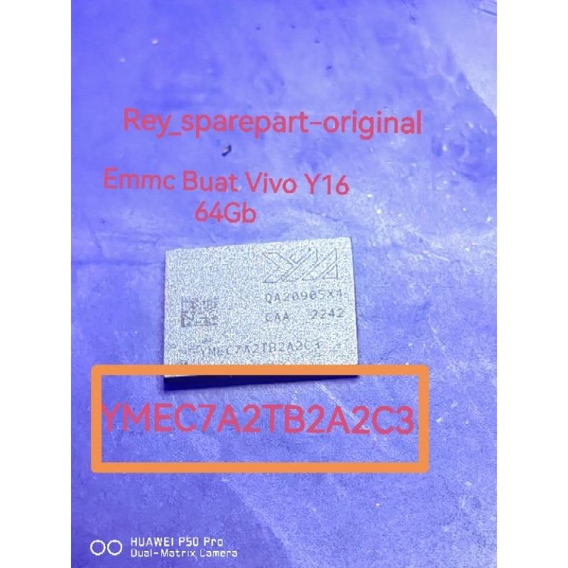Emmc Vivo Y16 [YMTC] YMEC7A2TB2A2C3/64GB  (BGA153) uda clean tinggl pasang lngsung nyala