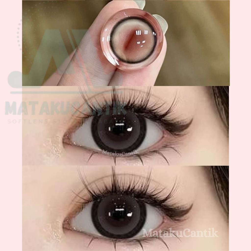 Softlens Douyin Ring Tebal Grey Ala Korea 14,8 mm | Softlens Mata Boneka | Soflens Grey Ring Tebal |