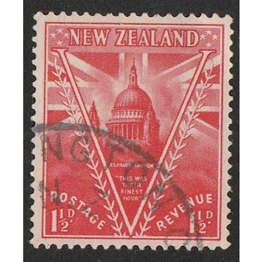 

A 11446 SATU BUAH PRANGKO NEW ZEALAND NOMINAL ONE AND HALF PENNY TEMA BANGUNAN DENGAN KONDISI SUDAH ADA CAP