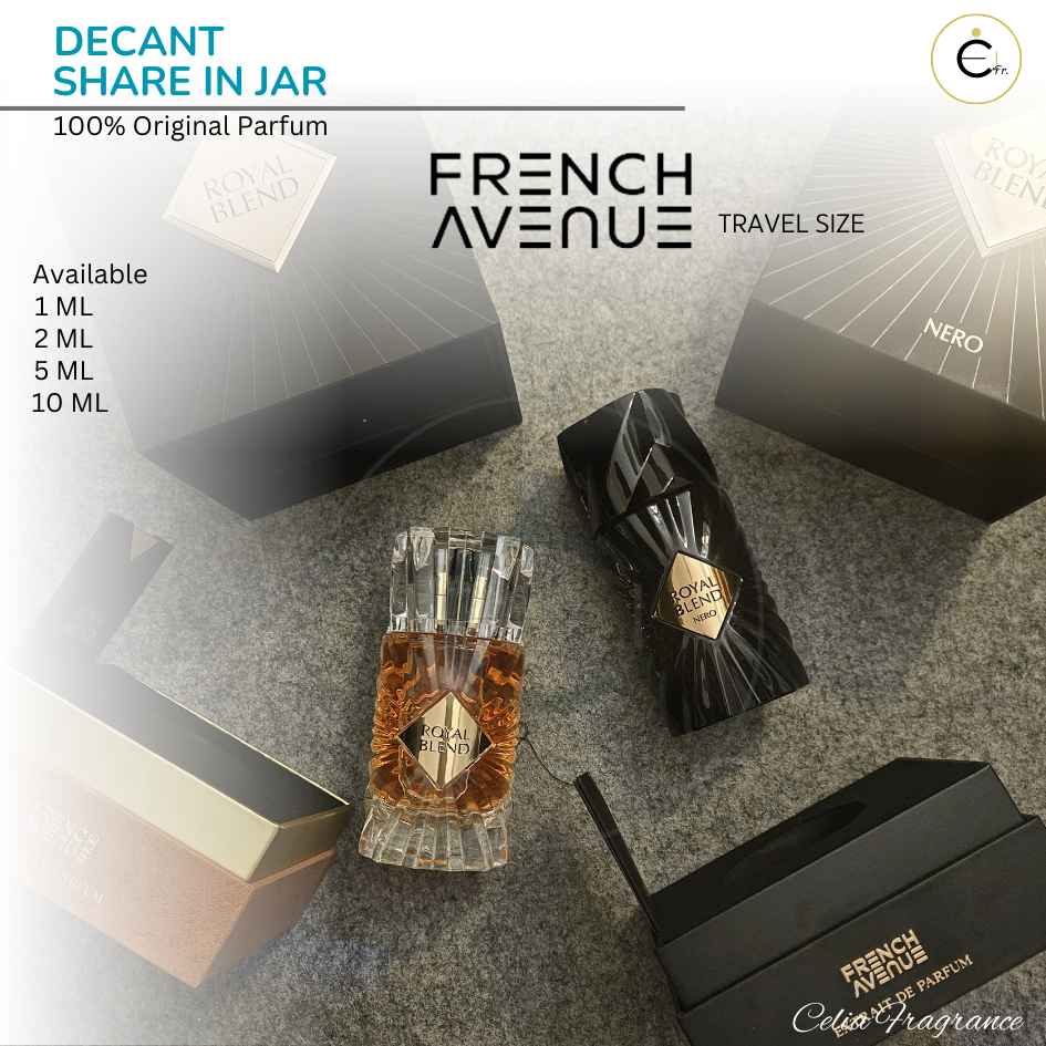 FRENCH AVENUE ROYAL BLEND Decant (Share in Jar) – Travel Size FRENCH AVENUE ROYAL BLEND DECANT FRENC