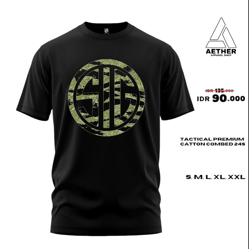 Baju Kaos Tactical | Tactical Sig Camo | Tactical Kaos