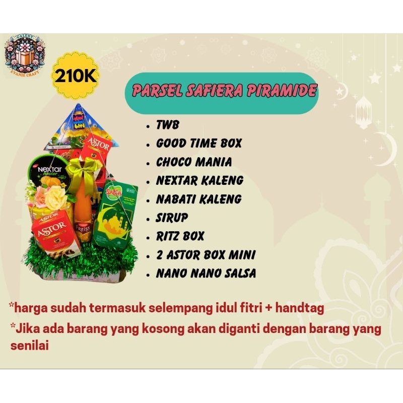 

Gosend Ready Parcel Lebaran Idul Fitri Surabaya, Sidoarjo dan Mojokerto / Parcel Snack / Parcel Murah