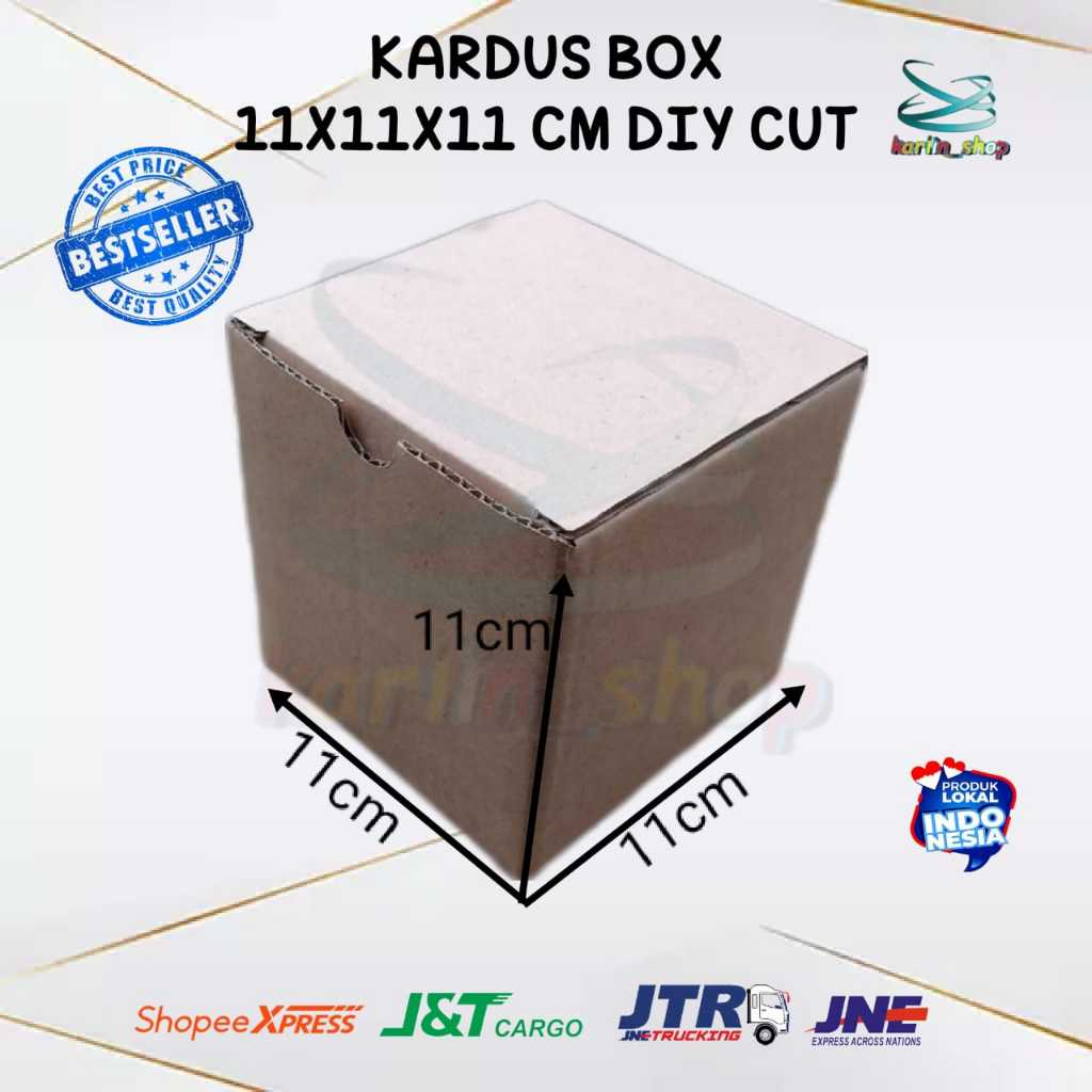 

Kardus Box DIY Cut 11x11 x 11cm