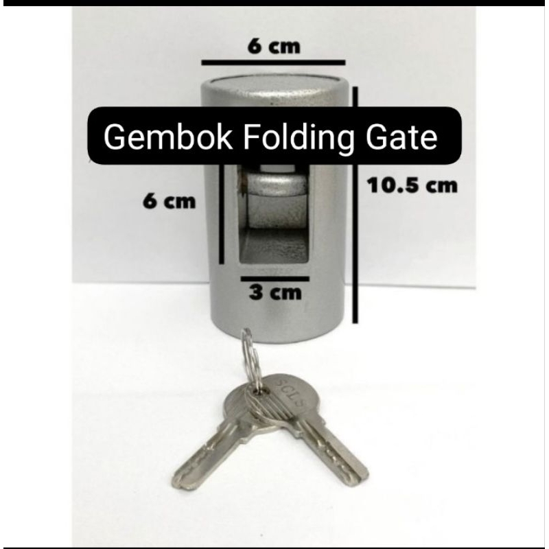 GEMBOK GERBANG RUKO/FOLDING GATE/KUNCI BAMBU