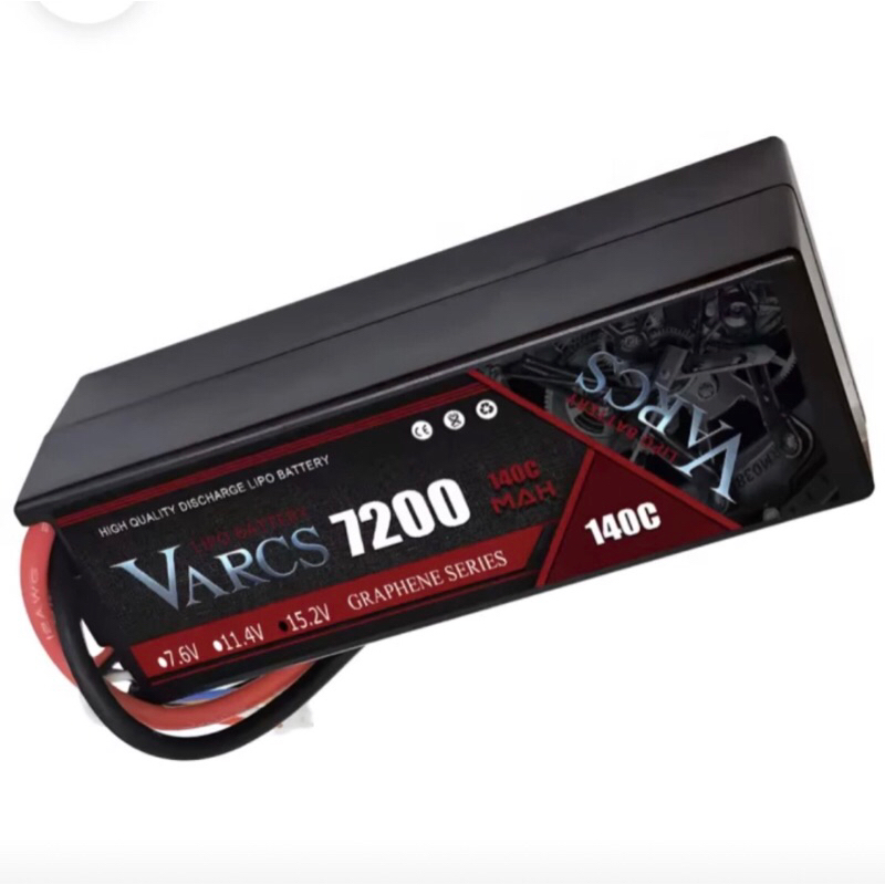 Lipo Battery Baterai Hardcase 4S Varcs 7200 mAH 140C HV High Voltage 15.2V T-plug
