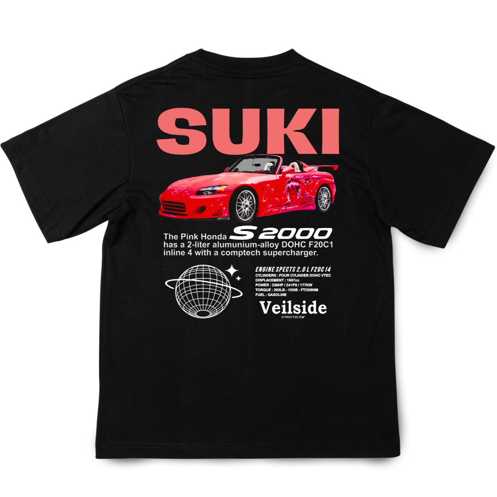Kaos Katun Suki The Pink Honda S2000